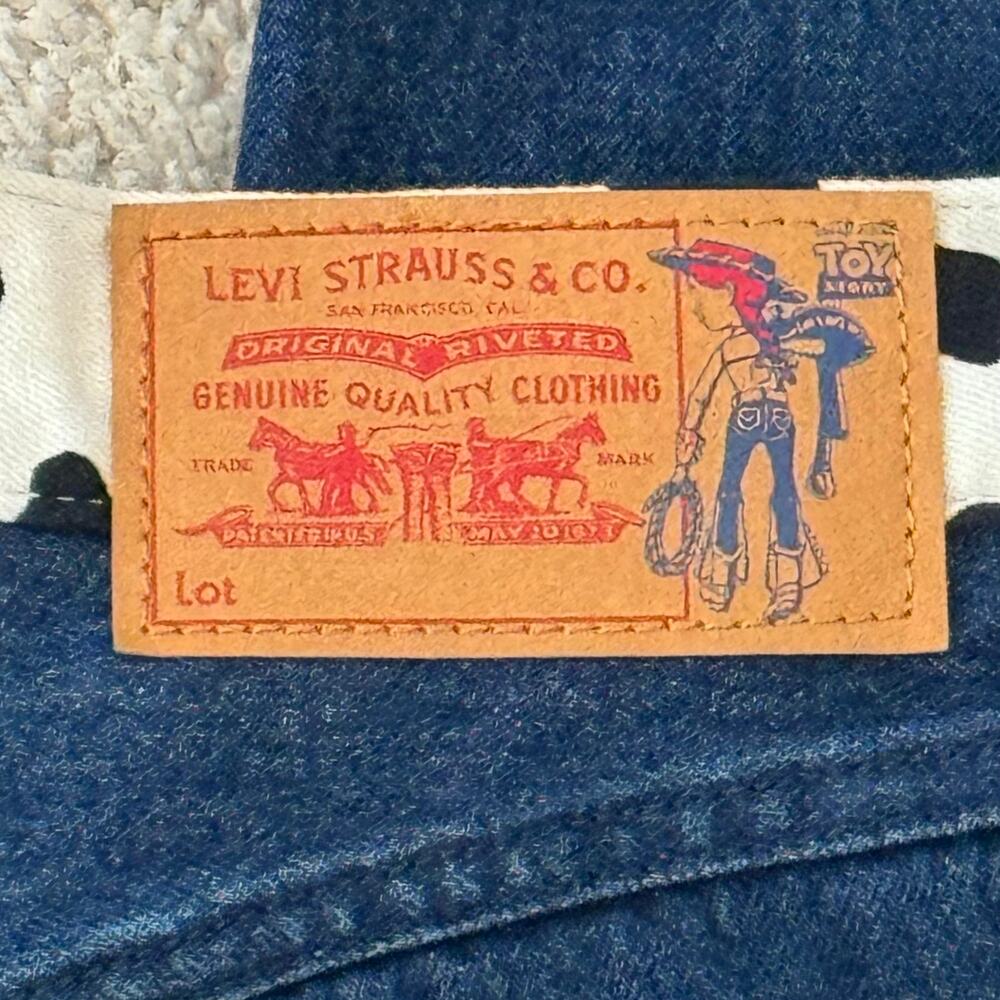 Levi’s Pixar Toy Story Jessie Western Ribcage Bell Flare Jean Women 29 Cowgirl - Picture 7 of 16